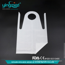 Disposable disposable white custom PE plastic apron